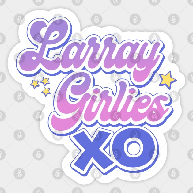 Larray Girlies XO Sticker by Howchie